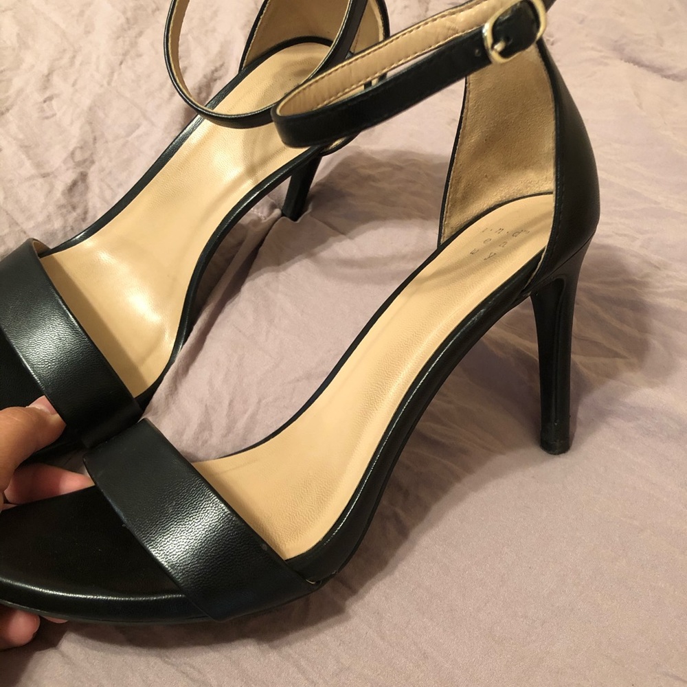 Target brand black heels w/straps